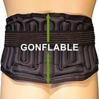 Ceinture lombaire gonflable pour soulager les douleurs L4 L5 S1